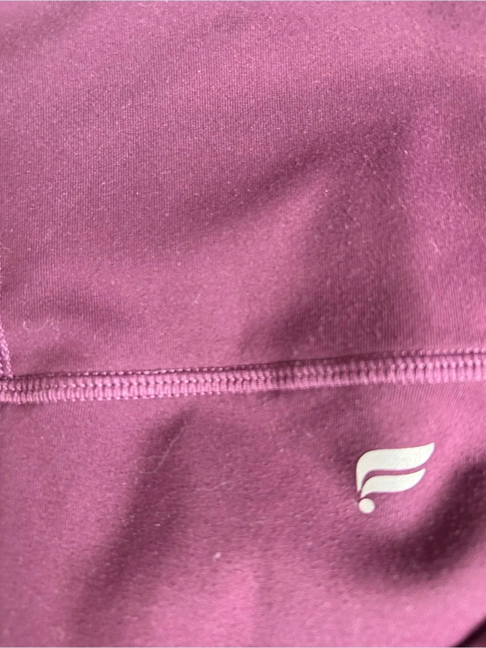 Fabletics High-Waist Plum Leggings with Side Pockets
